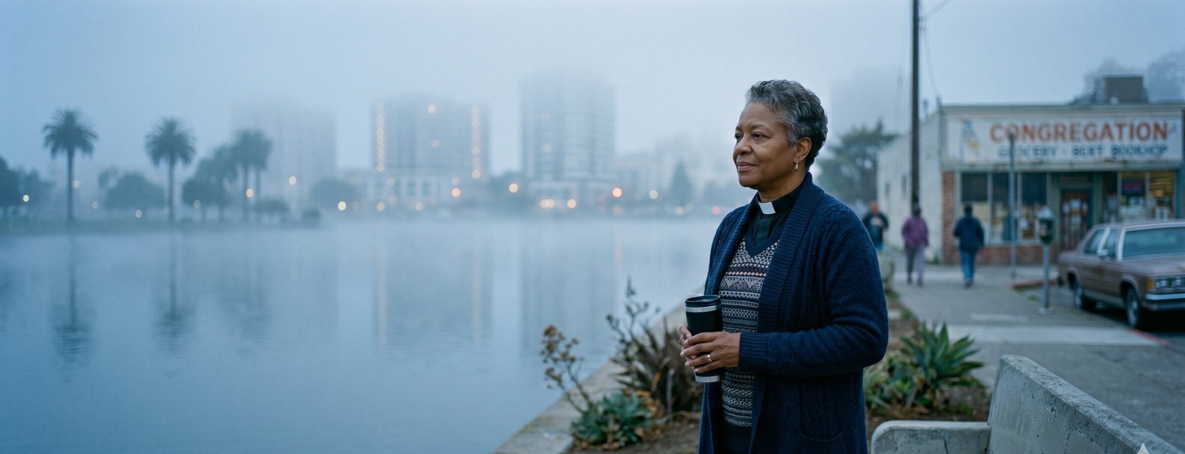 Pastor Adeline Brown, 6:18 a.m. Saturday, Lake Merritt